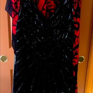 Black flapper style dress